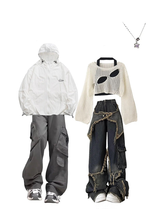 夏の韓国的雰囲気の透けトップス番号ZT194