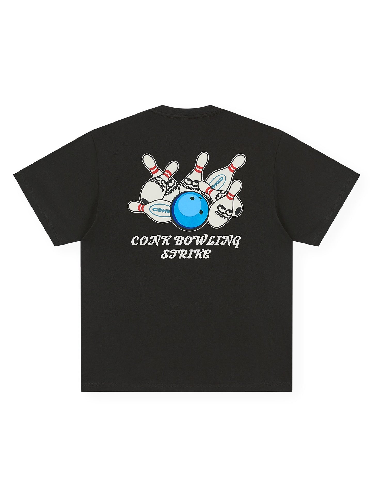 夏ボウリング柄ゆったりペア半袖Tシャツ/夏アメリカ風ギャルキャミソール番号ZT153