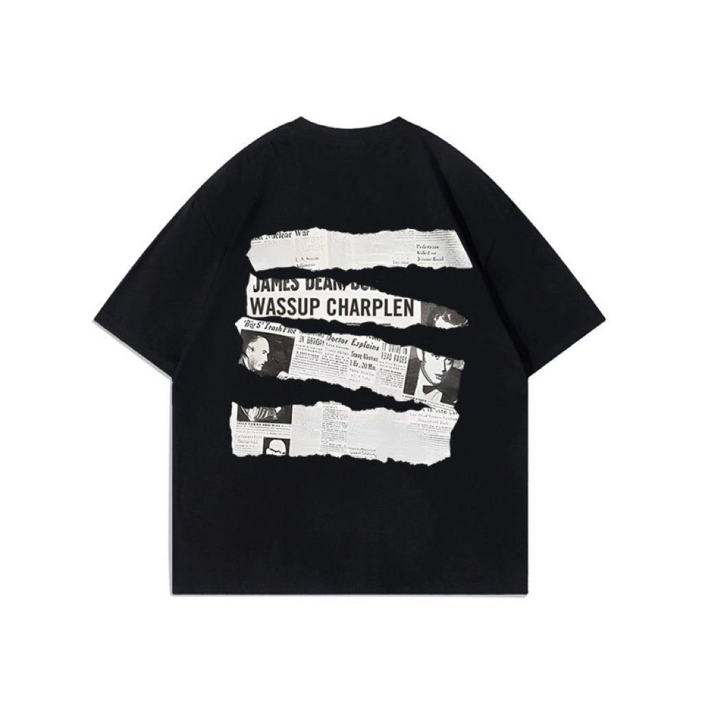 アメリカ復古純綿ゆったり半袖Tシャツペアルック/夏アメリカ式の古いストレートジーンズ/夏気品ウォッシュ加工古い半袖ニットワンピース女性ウエストを細く見せますA字スカートショートスカート番号ZT251