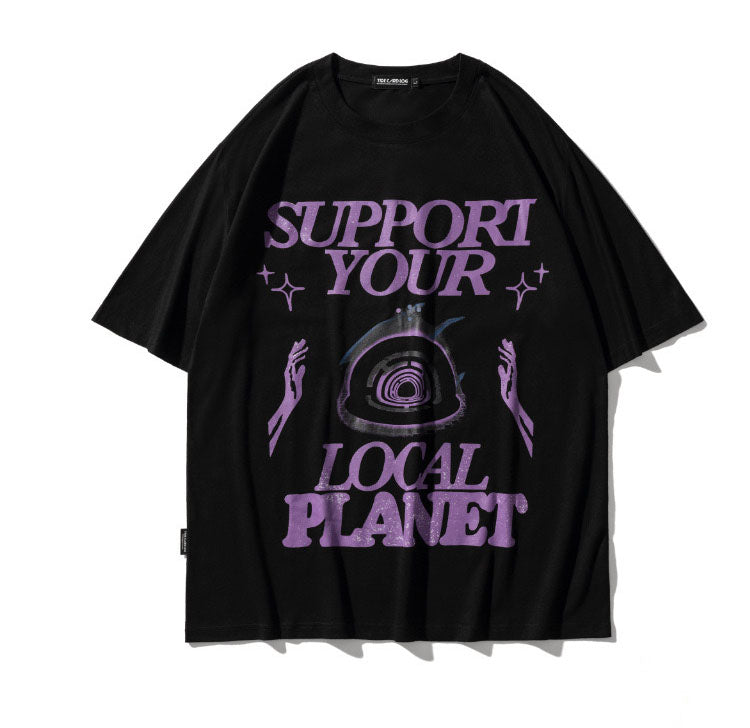 夏の新作パープル英語プリント女性カップル半袖Tシャツ/キャミソールワンピース女夏純情ヒップアップスカート番号ZT268