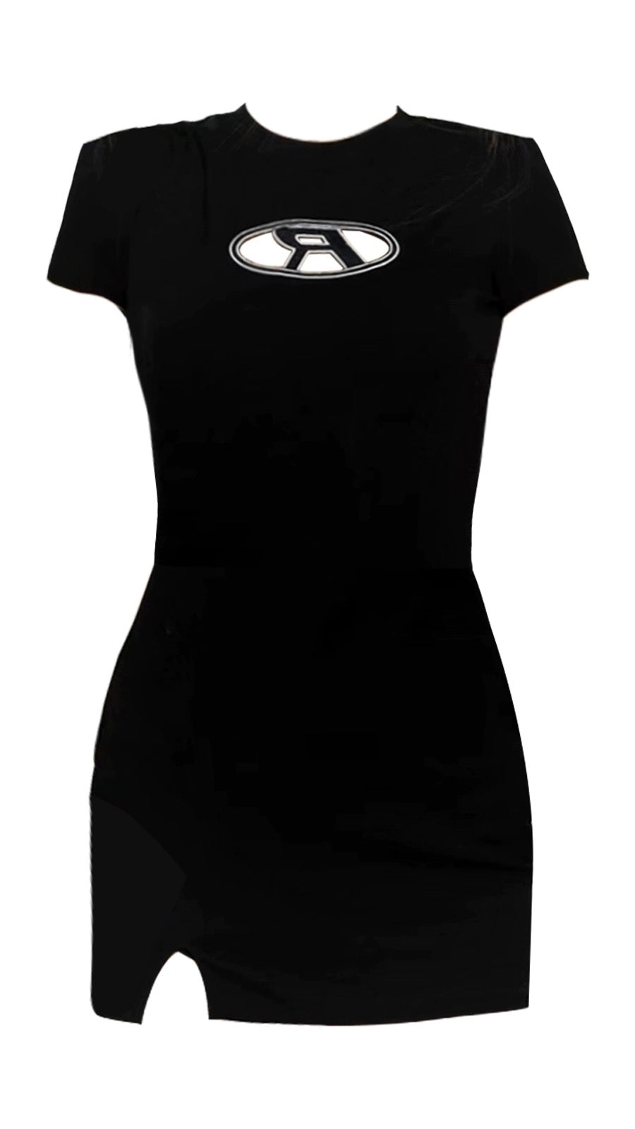 夏アメリカンダークブラックヴィンテージフラワー半袖vintageゆったりハイストリートTシャツ/夏の新作ウエストシェイプ着痩せヒップアップスカートカジュアルインナースカートトレンド番号ZT285