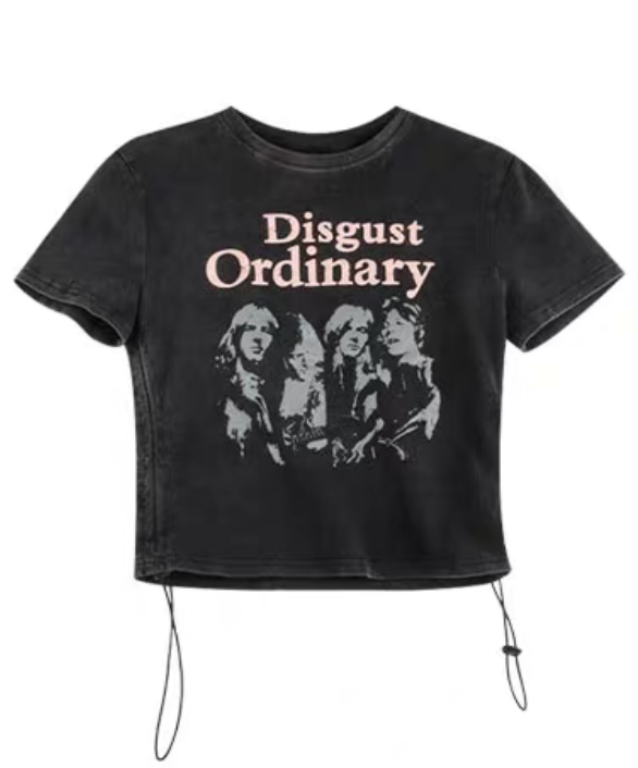 2023夏復古カップル半袖Tシャツショートタイプ/2023夏クラシックカップル半袖Tシャツロングタイプ/2023夏ビンテージゆったりワイドレッグジーンズ番号ZT71