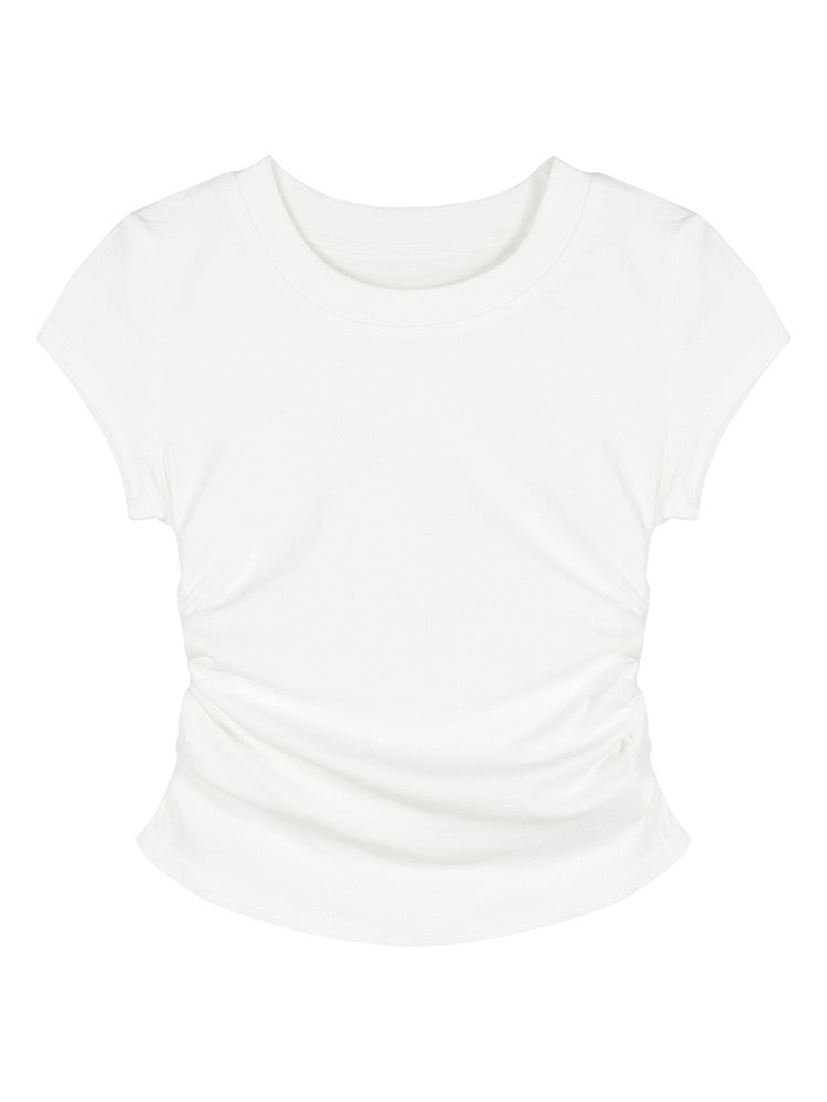 ブラックアウトドアスポーツ日焼け止めコート/夏ホワイトショートタイプストレッチTシャツ番号ZT130