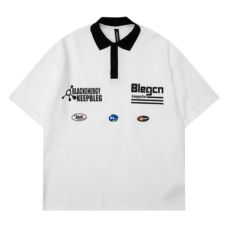 プリントセーター女性ニットデニム切替トップス POLOシャツホワイト半袖Tシャツ夏の少年用ゆったり上着 2023春秋新作ハイウエストストレートパンツ番号ZT61