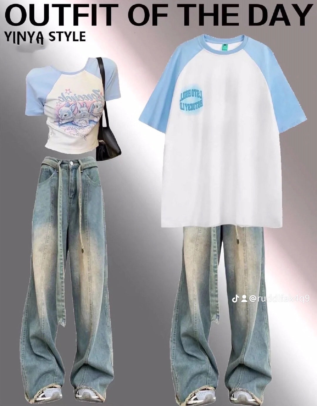漫画プリント半袖Tシャツ女性夏2023新作甘辛スリム上着 夏新作insアメリカンヴィンテージ切り替えゆったりラウンドネック純綿Tシャツ半袖 ビンテージウォッシュ加工ジーンズデザイン感夏ゆったり着痩せストレートパンツ番号ZT64