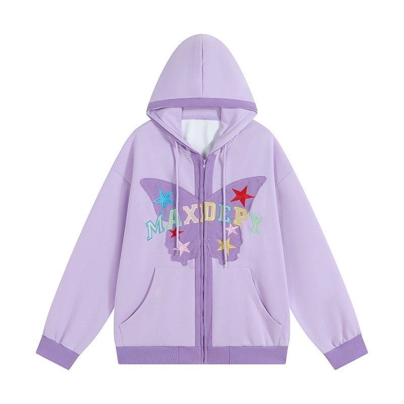ミルククールな蝶刺繍パーカコート女性春秋薄手アメリカ風ビンテージゆっ/甘辛妹方襟半袖Tシャツ女夏2023新作タイトなストレッチ性セクシーなショートタイプ臍出し上着/アメリカ風ビンテージポケットが多いカーゴパンツ女性ハイウエストデザイン感ダンストレンドブランドゆったりストレートカジュアルパンツ番号ZT528