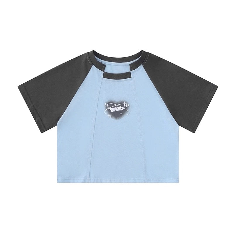 アメリカンヴィンテージクラッシュ色半袖Tシャツ女性夏ヒップホップブランドゆったりカップル半袖Tシャツ/アメリカンヴィンテージのクラッシュカラープリント半袖Tシャツ女性のデザイン感覚小夏着痩せラグラン半袖通勤上着/アメリカ復古のカーゴパンツスカート女の子ゆったりワイドパンツ女性夏新作カジュアルロングパンツ番号ZT326