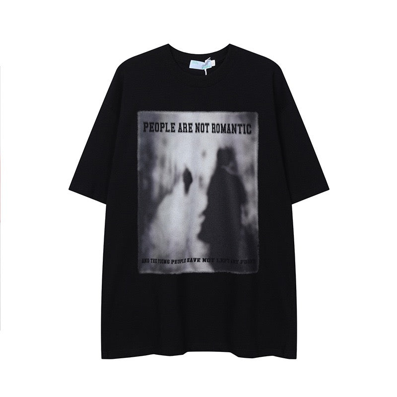 夏アメリカンゆったりカジュアルカップルTシャツ番号ZT182