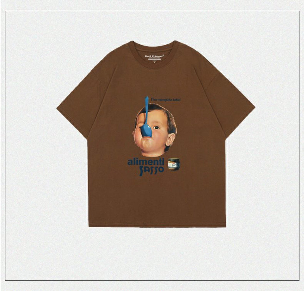 2023夏アメリカンヴィンテージゆったり半袖Tシャツ/2023夏アメリカ式ゆったりストレートパンツ番号ZT72