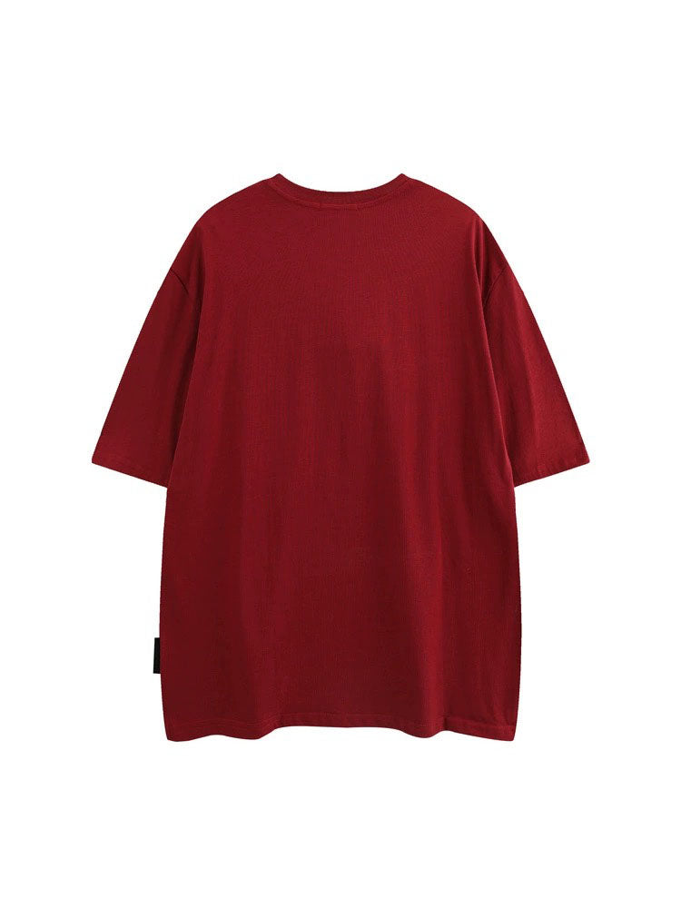 夏アメリカンヴィンテージカップル半袖ゆったりTシャツ番号ZT206