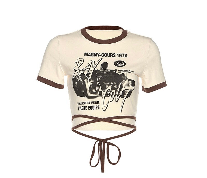 夏アメリカウォッシュゆったりカップルTシャツ/夏アメリカ風復古ハイストリートワイドレッグジーンズ/夏アメリカ風ギャルショート丈上着番号ZT155
