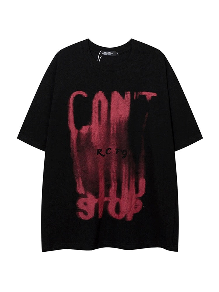 夏アメリカ風レトロヒップホップストリート風ゆったり半袖Tシャツ番号ZT209
