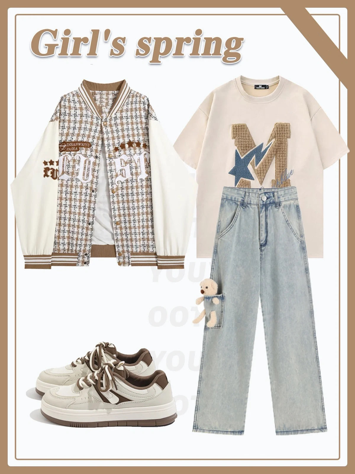 春秋アメリカンヴィンテージのジャケットコート/夏復古ゆったりコーディネート自在半袖Tシャツ番号ZT38