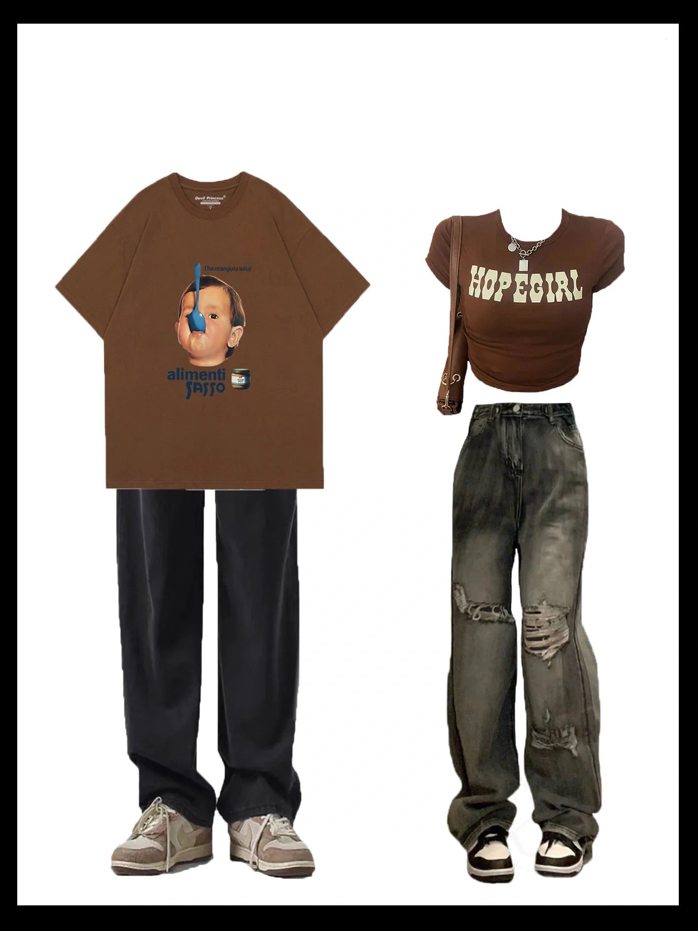 2023夏アメリカンヴィンテージゆったり半袖Tシャツ/2023夏アメリカ式ゆったりストレートパンツ番号ZT72