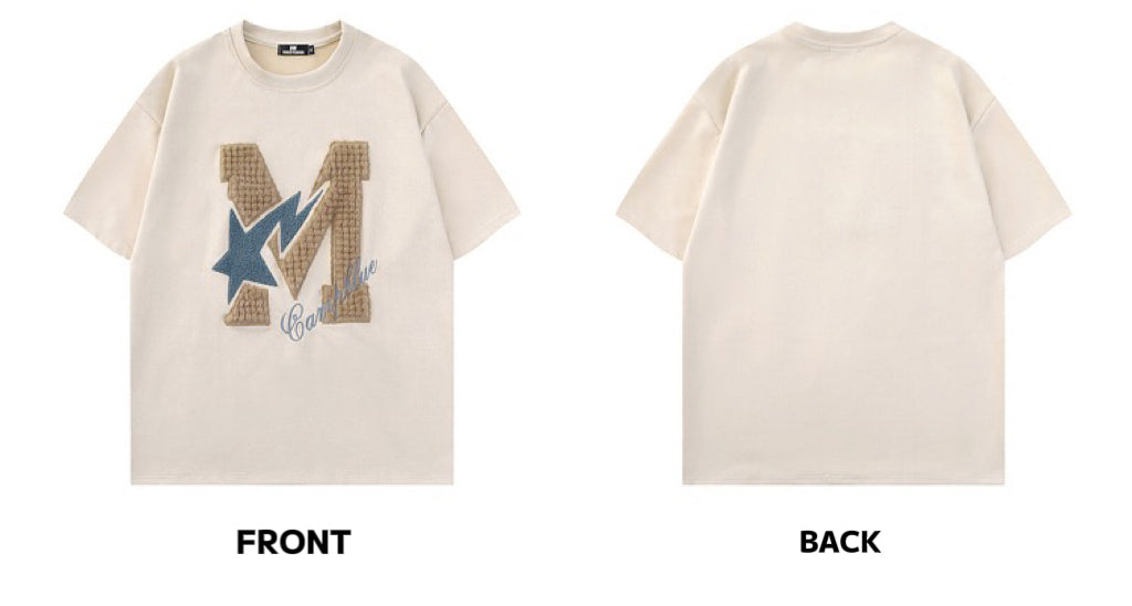 春秋アメリカンヴィンテージのジャケットコート/夏復古ゆったりコーディネート自在半袖Tシャツ番号ZT38