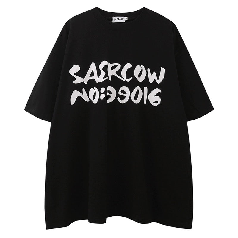 夏アメリカ風復古ストリートゆったりTシャツ番号ZT218