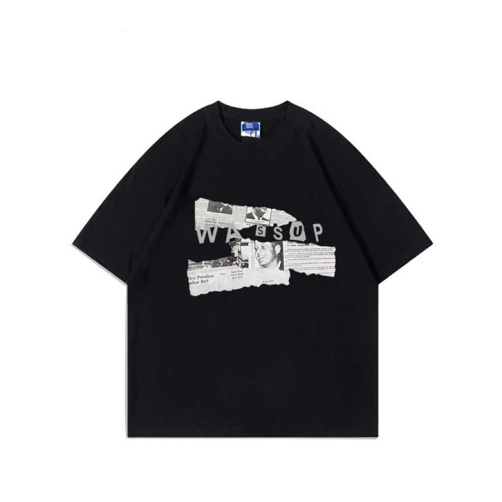 アメリカ復古純綿ゆったり半袖Tシャツペアルック/夏アメリカ式の古いストレートジーンズ/夏気品ウォッシュ加工古い半袖ニットワンピース女性ウエストを細く見せますA字スカートショートスカート番号ZT251