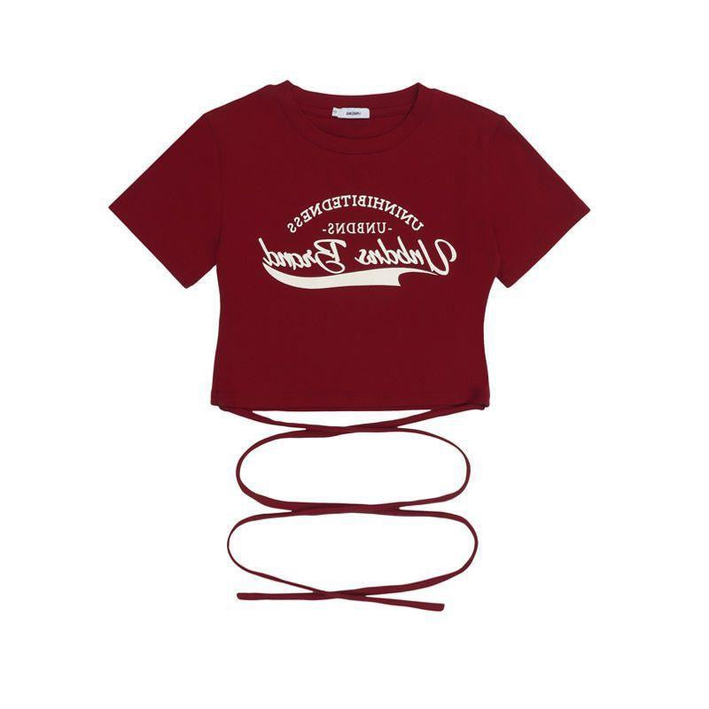 夏アメリカ風ファッションゆったりカップルTシャツ/夏アメリカ風ビンテージカーゴパンツ/夏アメリカ風クラシックギャルへそ出し半袖上着番号ZT112