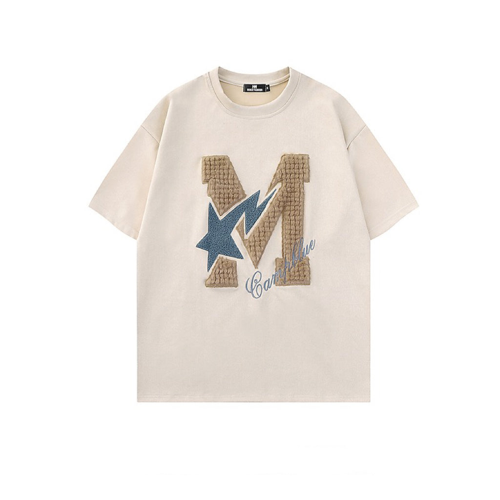 春秋アメリカンヴィンテージのジャケットコート/夏復古ゆったりコーディネート自在半袖Tシャツ番号ZT38