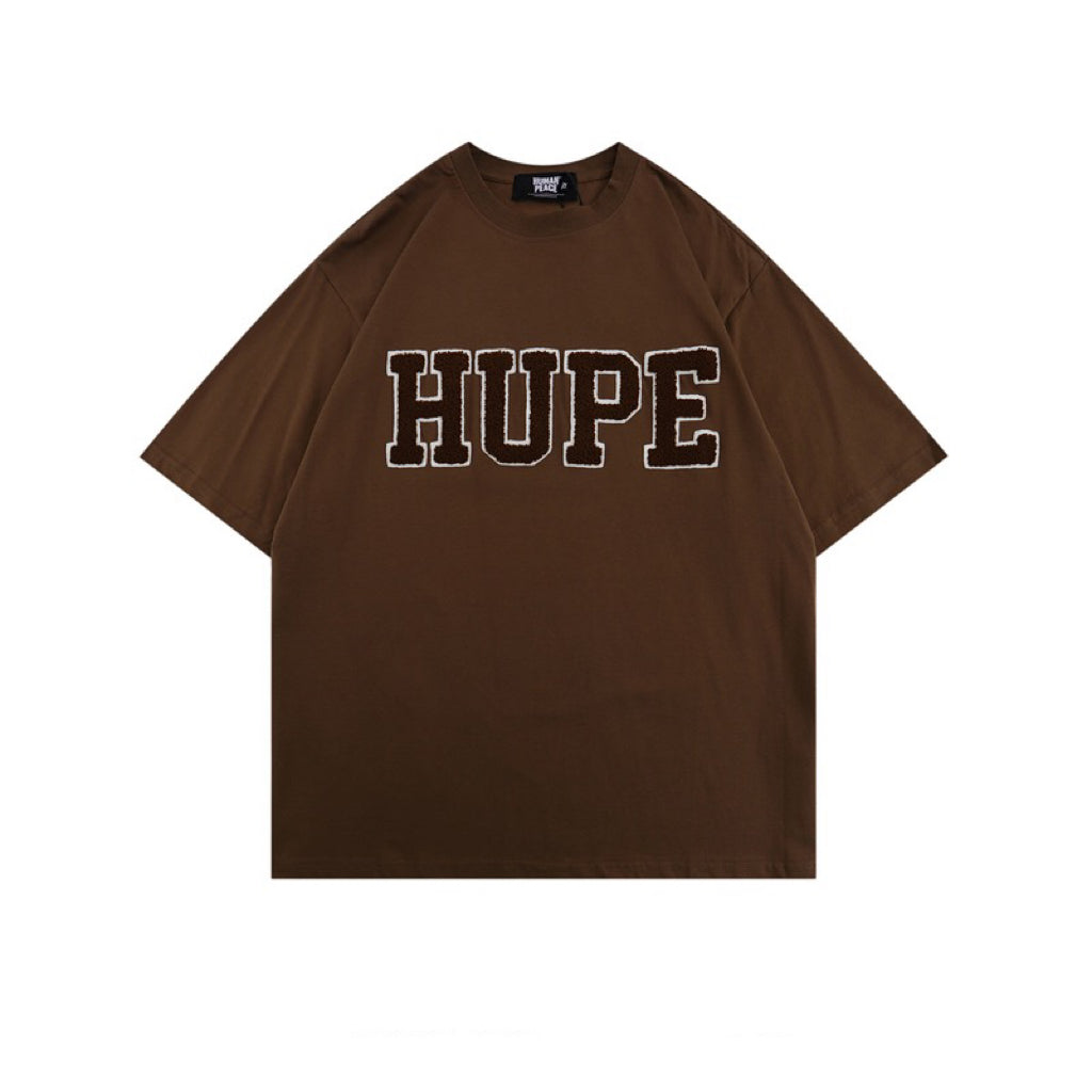 美復古カップルワイド半袖Tシャツ/アメリカクラシック着痩せ女性用バッグヒップブラウンスカート/夏クラシックゆったりコーディネート自在カジュアルパンツ番号ZT43