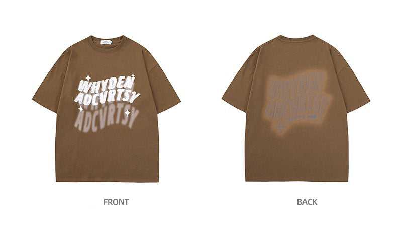 夏コーディネート自在ダラダラ風ゆったりTシャツ番号ZT181