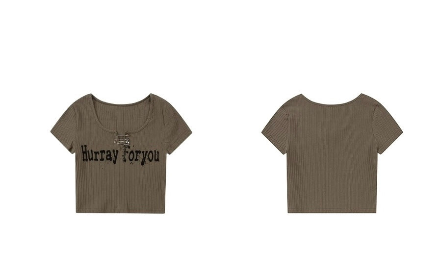 夏ハイストリートグラフィティプリントゆったりペア半袖Tシャツ/アメリカ風ギャルデザイン感覚ボタン針ショートタイプ上着スリムハイストリート/ビンテージウォッシュ加工ダークブルージーンズ女夏サイズスリッパワイドパンツ番号ZT273