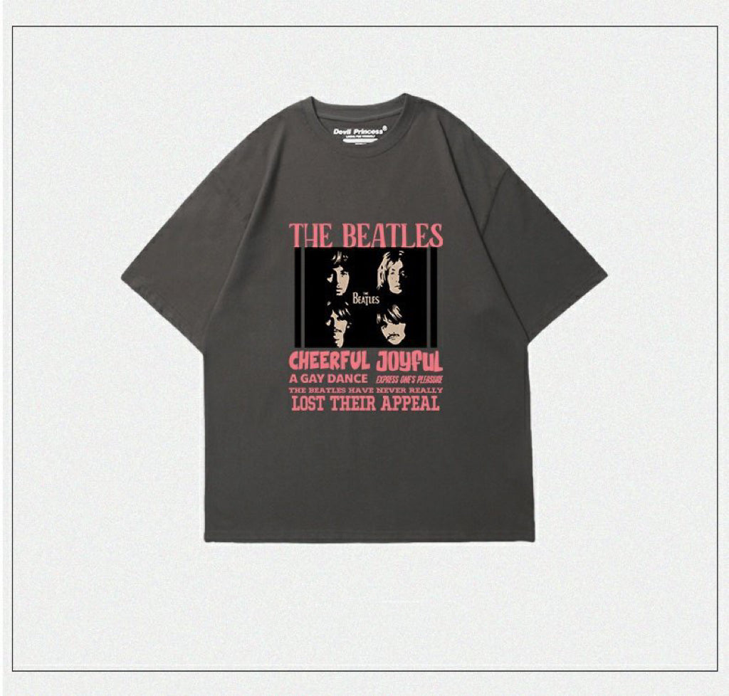 サマーアメリカンゆったり半袖Tシャツ/夏アメリカビンテージ風ボーダーブラックジーンズ番号ZT74