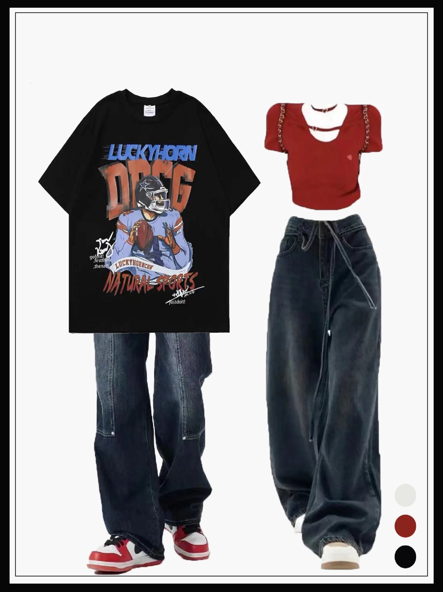 アメリカンフットボールオリジナル半袖Tシャツ男女上着insゆったりカジュアル綿100%シャツ番号ZT279