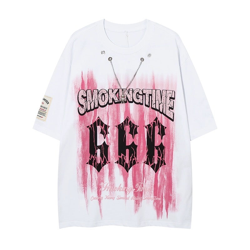 オリジナルファッションブランドvibe風666デジタルプリント半袖Tシャツストリートトレンドヒップホップins番号ZT337