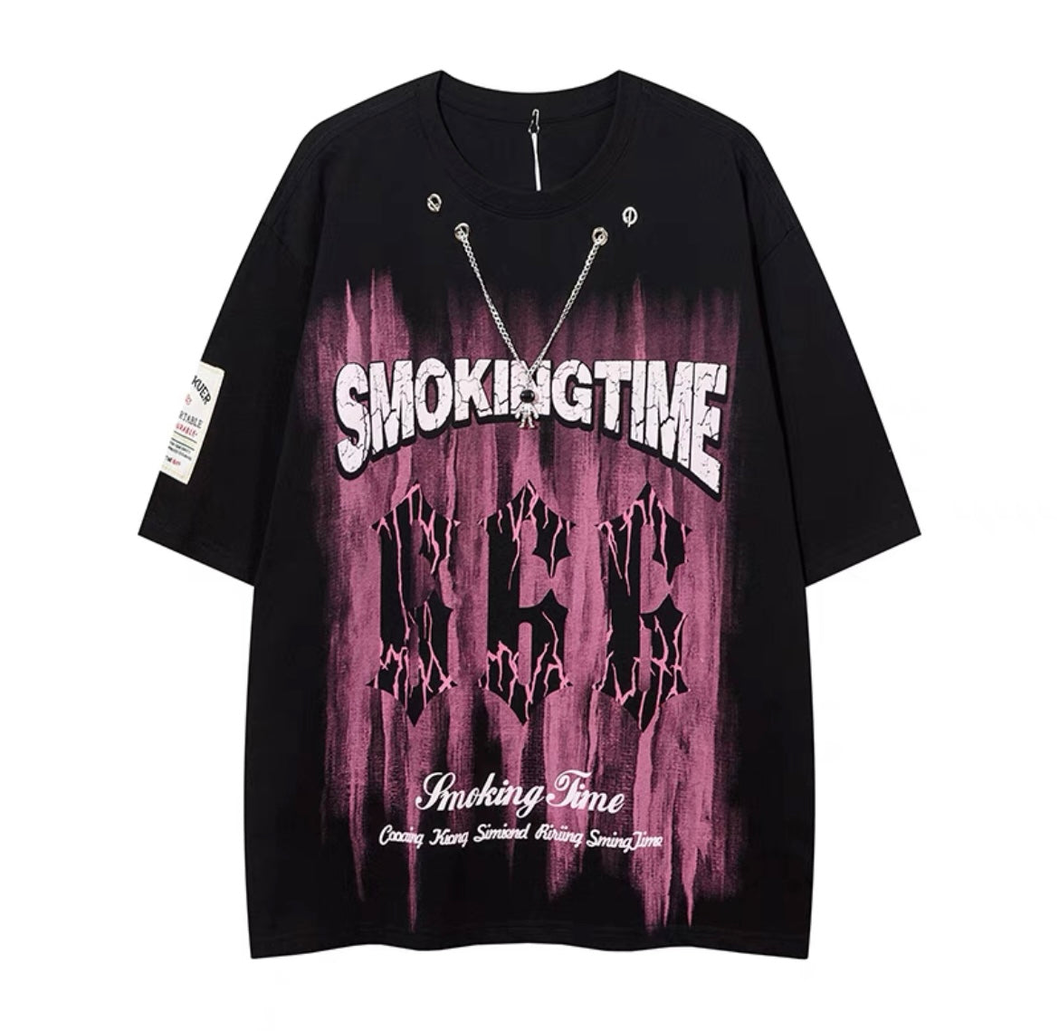 オリジナルファッションブランドvibe風666デジタルプリント半袖Tシャツストリートトレンドヒップホップins番号ZT337