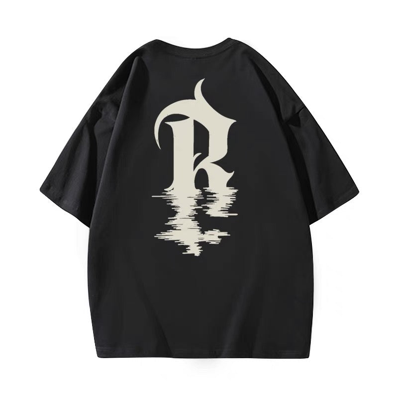 半袖Tシャツ夏の新作オリジナル美ストリートhiphopトレンドブランドゆったりビッグサイズカップル服/カーゴスカートレディース夏ハイウエストエプロンウエストA字スカート番号ZT377